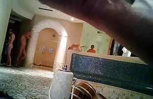 સૌના શાવર વોયેઅર આંતરજાતીય નગ્ન